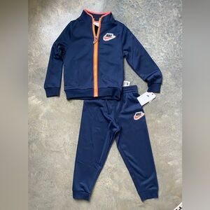 Nike Boys Tracksuit Set | Size 6/7 (L) | Navy Zip Jacket & Joggers | New w/ Tags